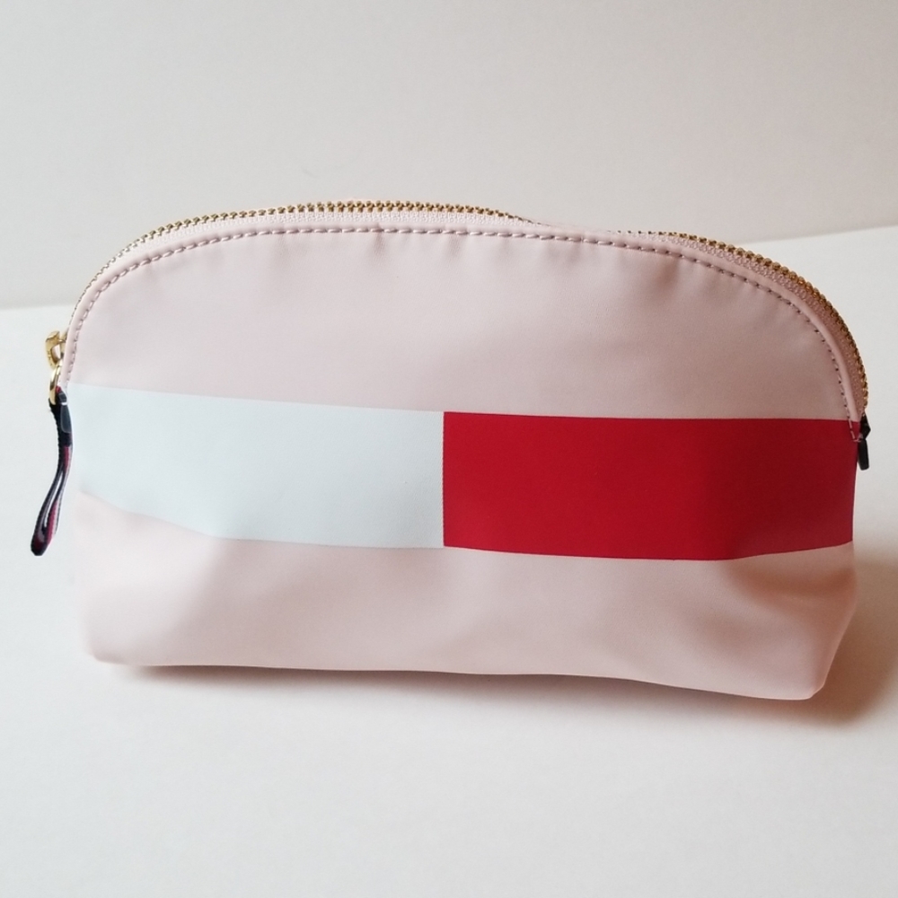 Tommy Hilfiger Flag Logo Light Pink Cosmetic Bag